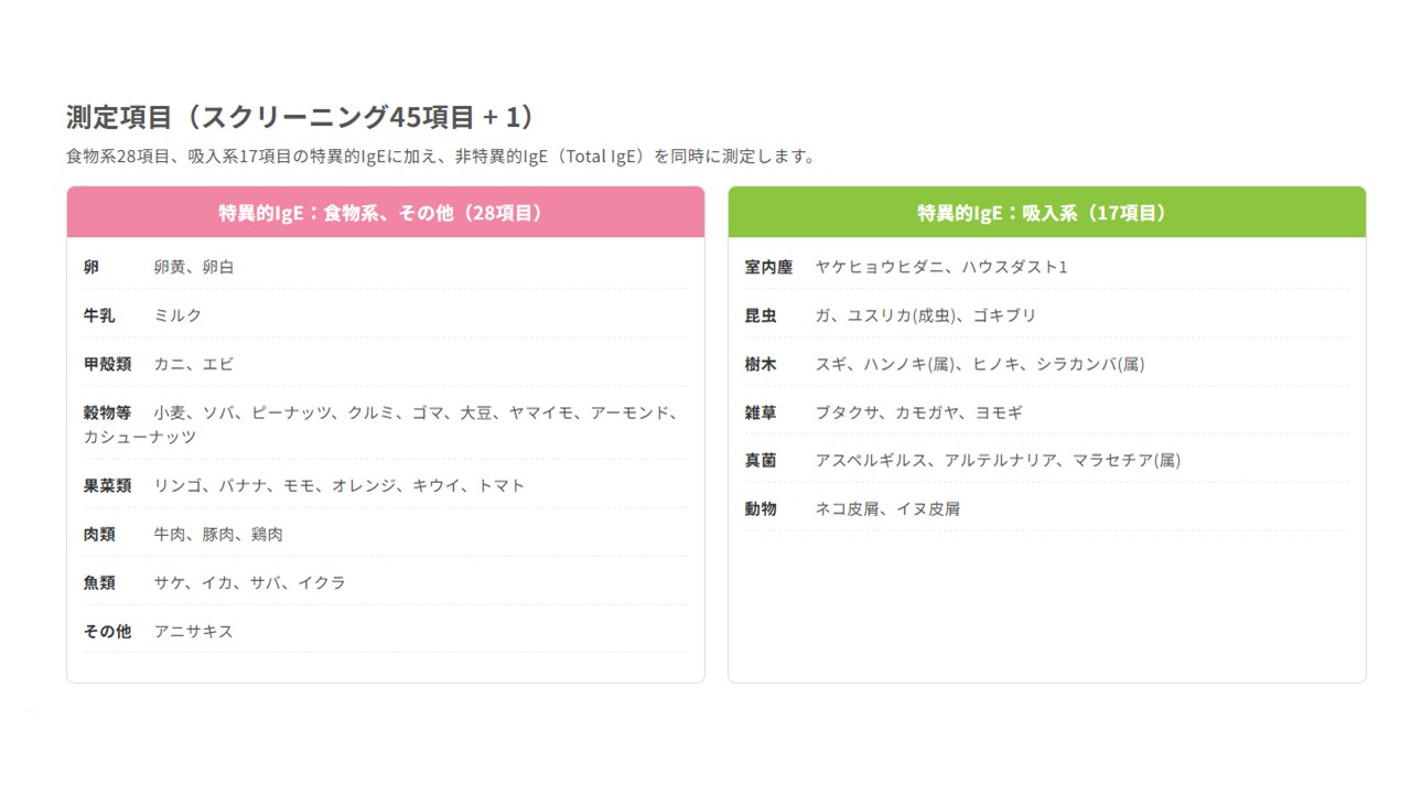 指先からの微量採血で負担の少ないアレルギー検査(SiLIS-100)